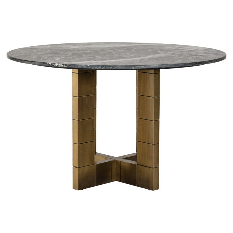 - Eettafel Collada black/gold 130Ø
