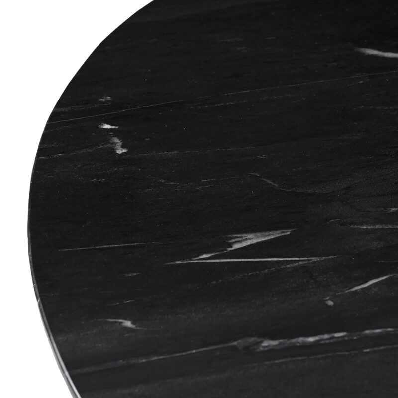 - Eettafel Collada black/gold 130Ø