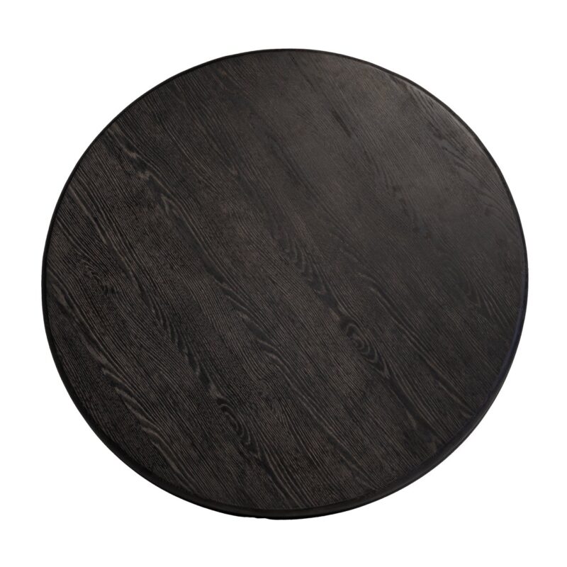 - Eettafel Macaron black rustic 130Ø