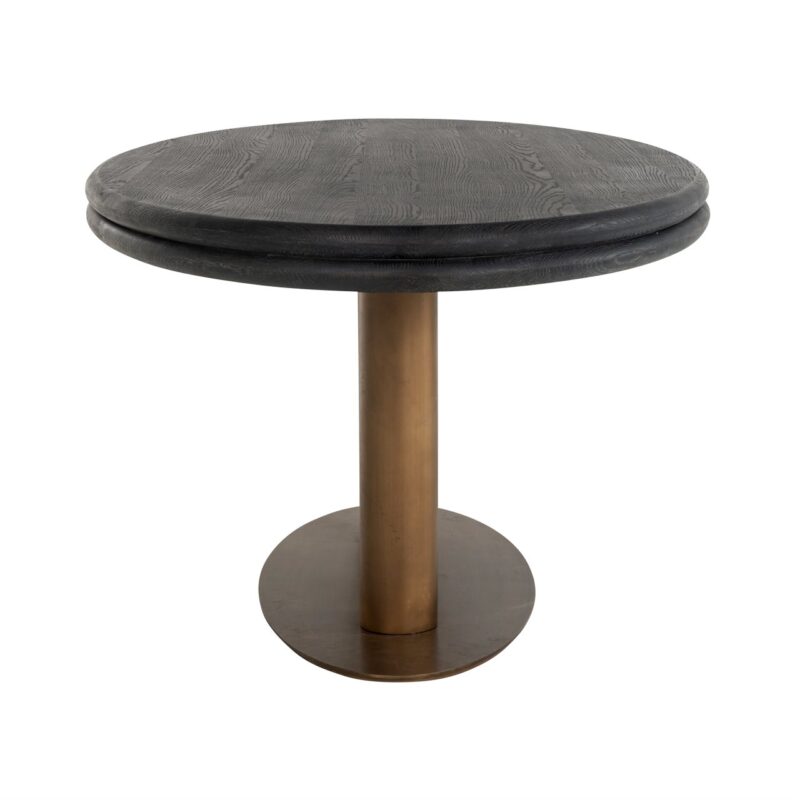 - Eettafel Macaron black rustic oval 235