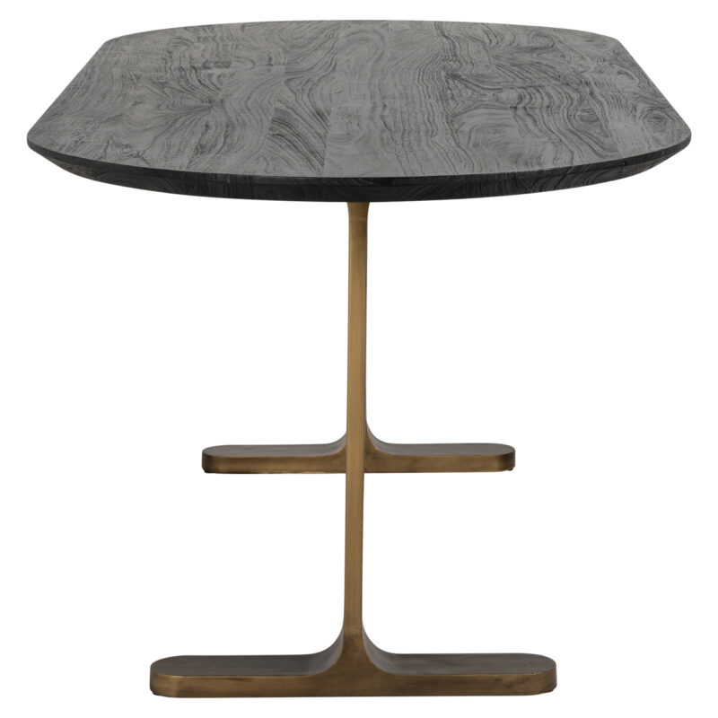 - Eettafel Revelin black/gold 200