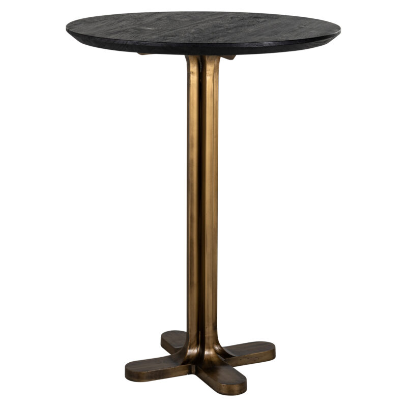 - Eettafel Revelin black/gold 81Ø