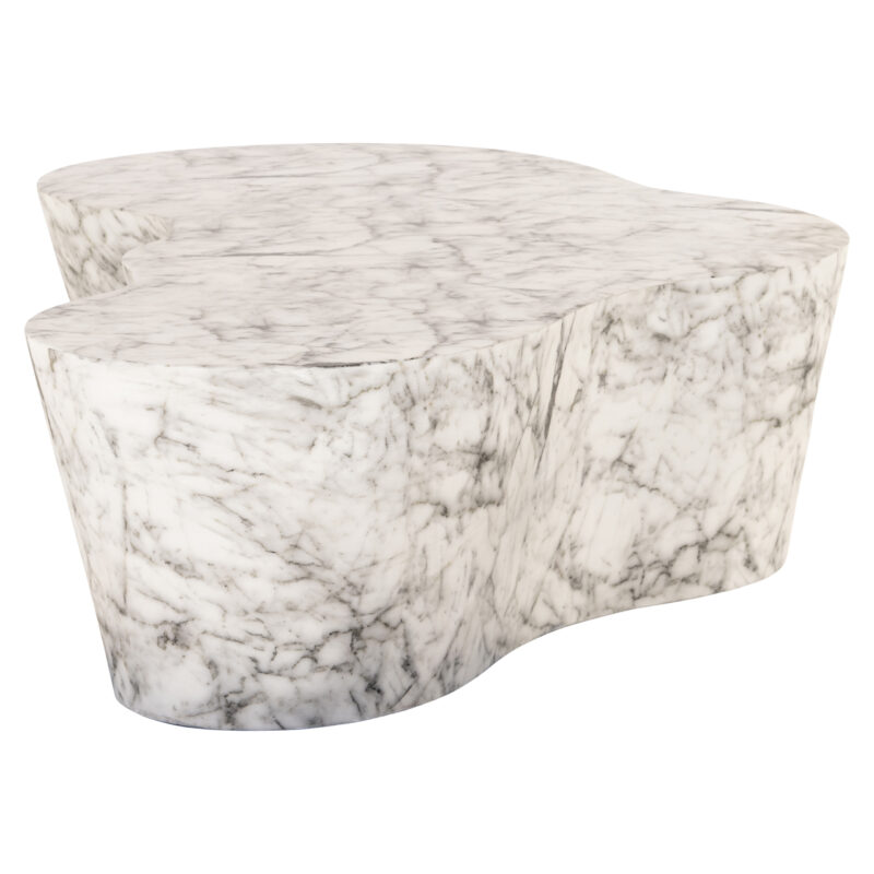 - Buiten salontafel Rockyard white marble look