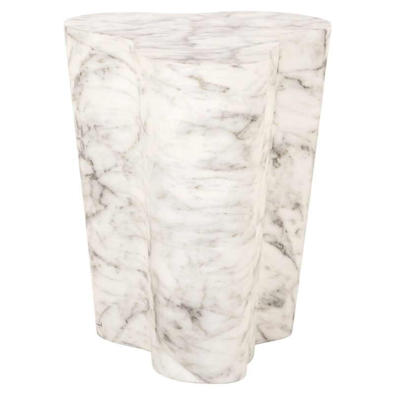 - Outdoor bijzettafel Rockyard white marble look
