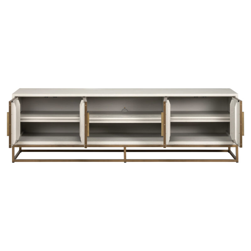 - TV-meubel Whitebone brass verona grey  200