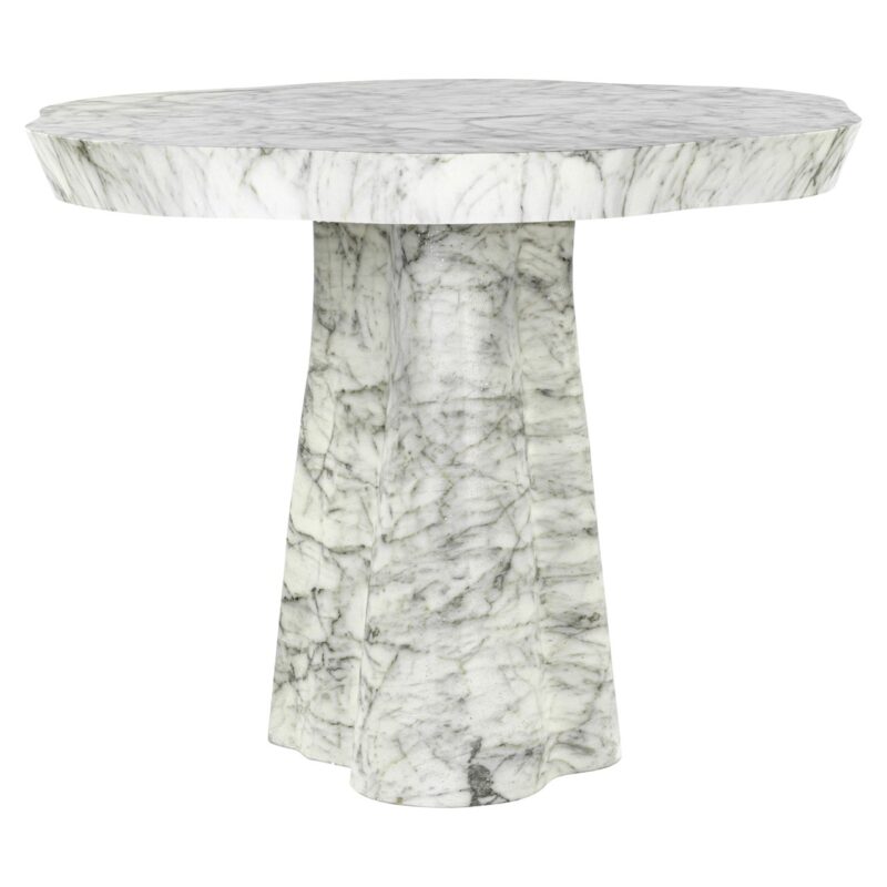 - Outdoor eettafel Rockyard white marble look 140Ø