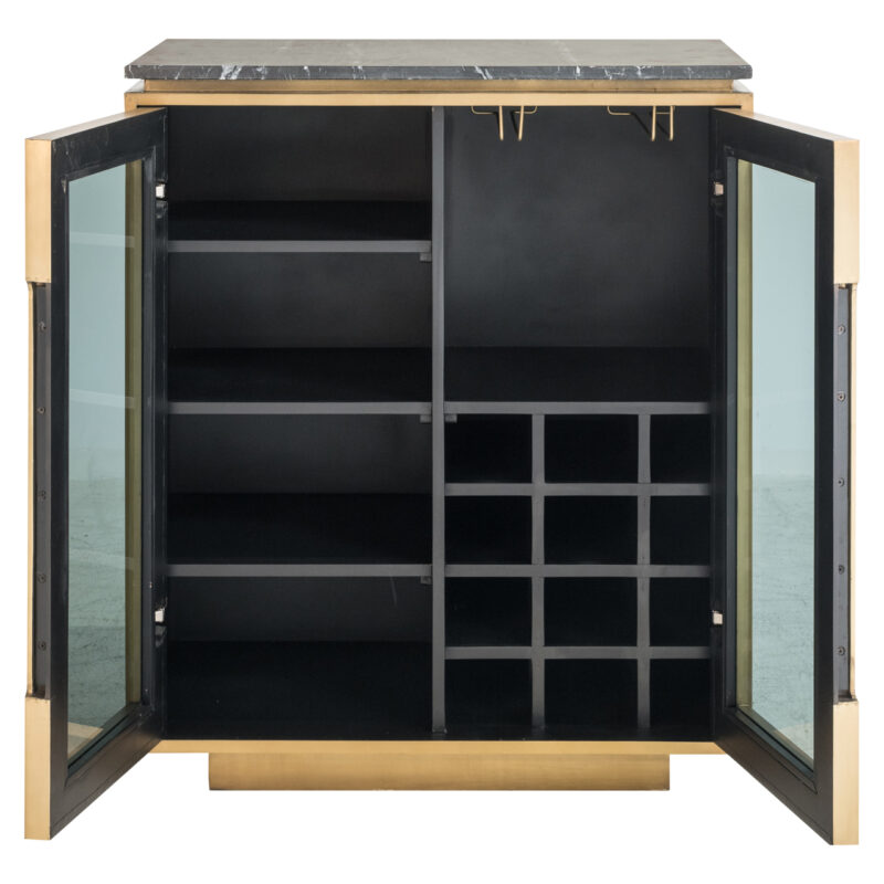 - Dressoir Finsbury black/gold