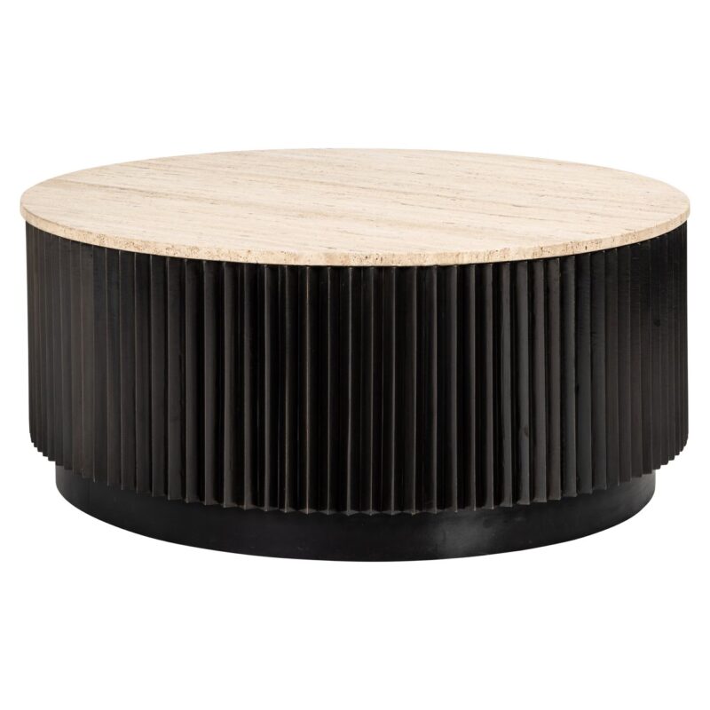 - Salontafel Hampton dark brown 90Ø