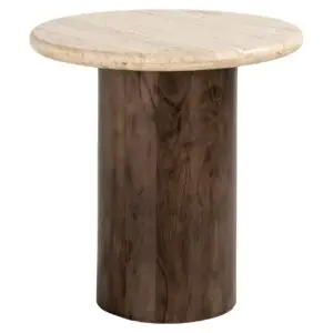 - Bijzettafel Douglas brown 50Ø