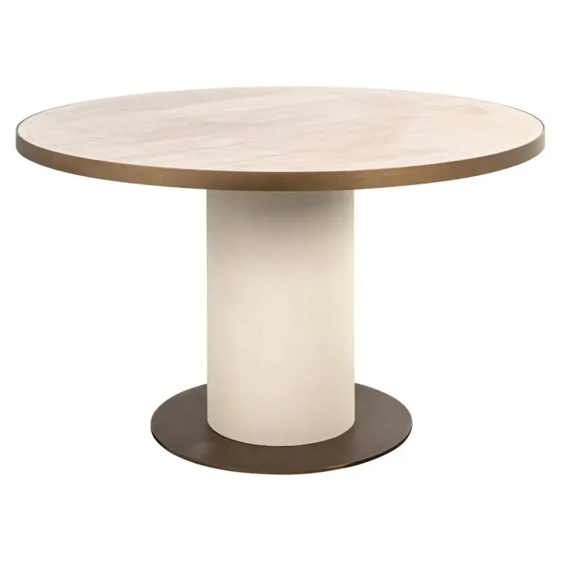 - Eettafel Tivoli white 130Ø
