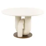 - Eettafel Winslow white 135Ø