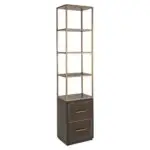 - Wandkast Carter brown small 2-drawers