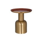 - Bijzettafel Inaya brushed gold 41Ø