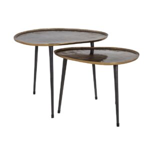 - Salontafel Louve brushed gold (Set of 2)