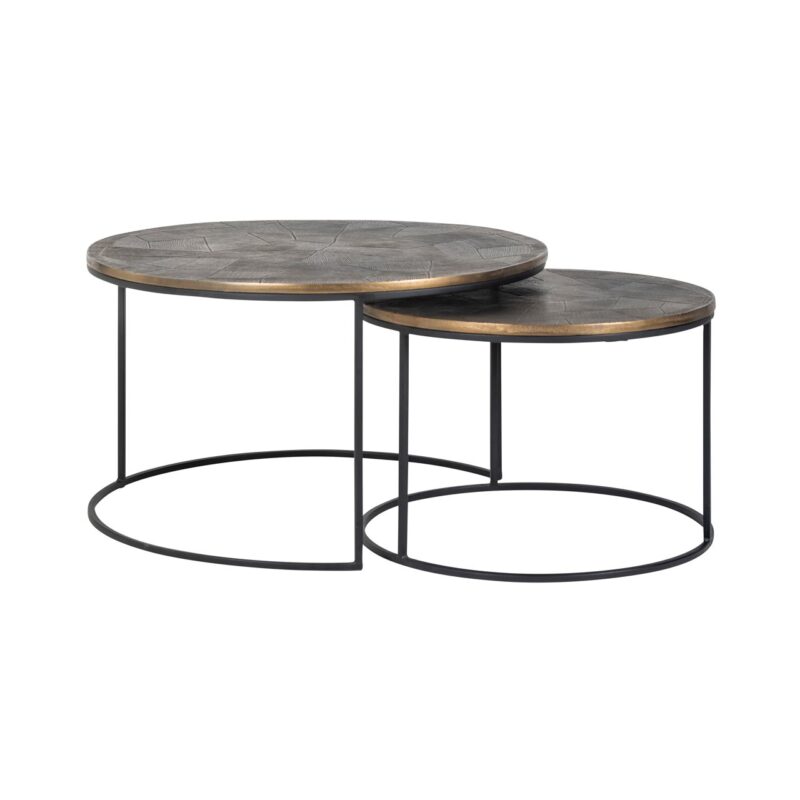 - Salontafel Tulum brushed gold (Set of 2)