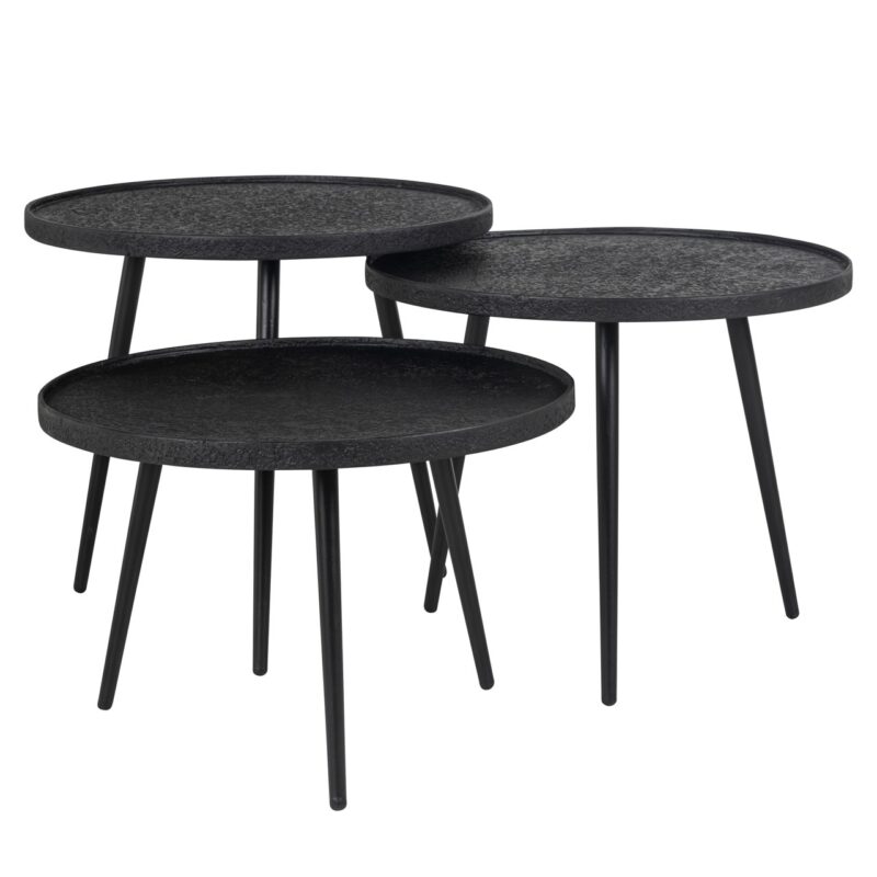 - Salontafel Oxford black (Set of 3)