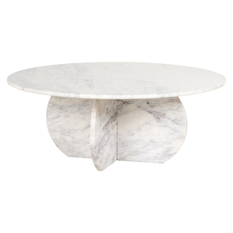 - Salontafel Holmes white 90Ø