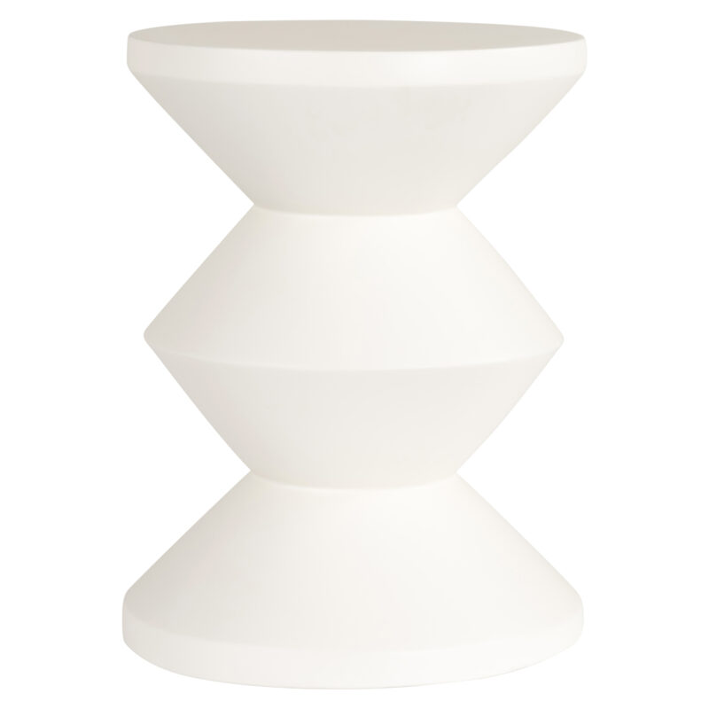 - Bijzettafel Bloomstone white 35Ø