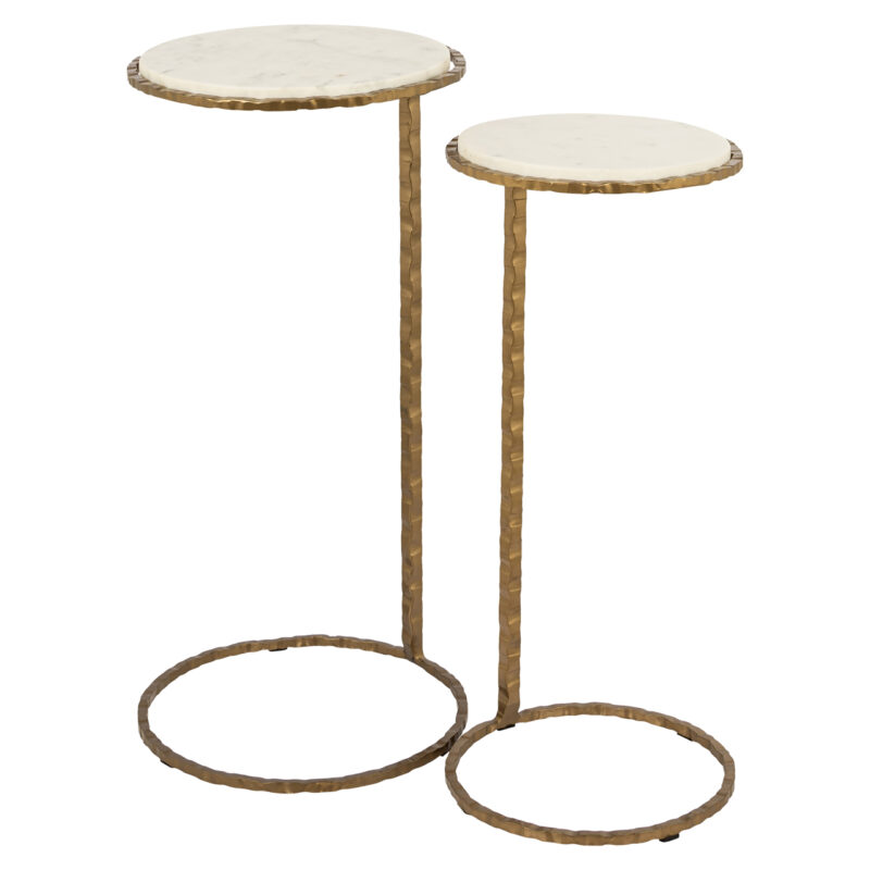 - Bijzettafel Scofield gold (Set of 2)