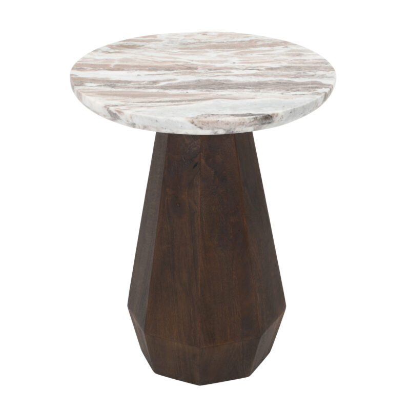 - Bijzettafel Oberoy brown 45Ø