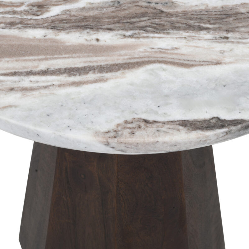 - Bijzettafel Oberoy brown 45Ø