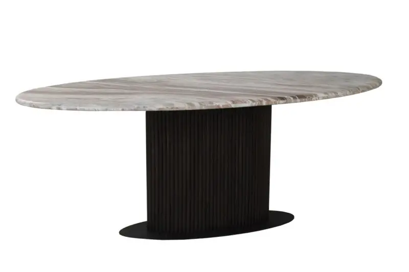 - Eettafel Rasford dark brown oval 200