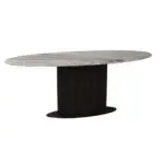- Eettafel Rasford dark brown oval 200