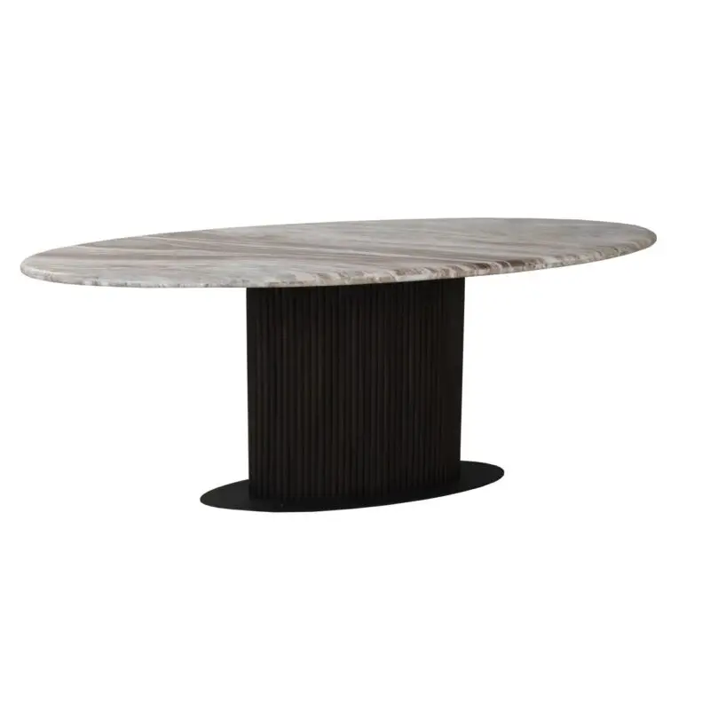 - Eettafel Rasford dark brown oval 200