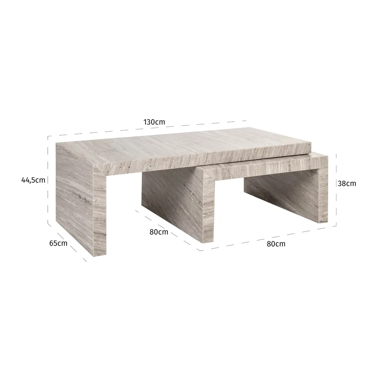 Richmond - Salontafel Novaz sand (Set of 2) - Afbeelding 24