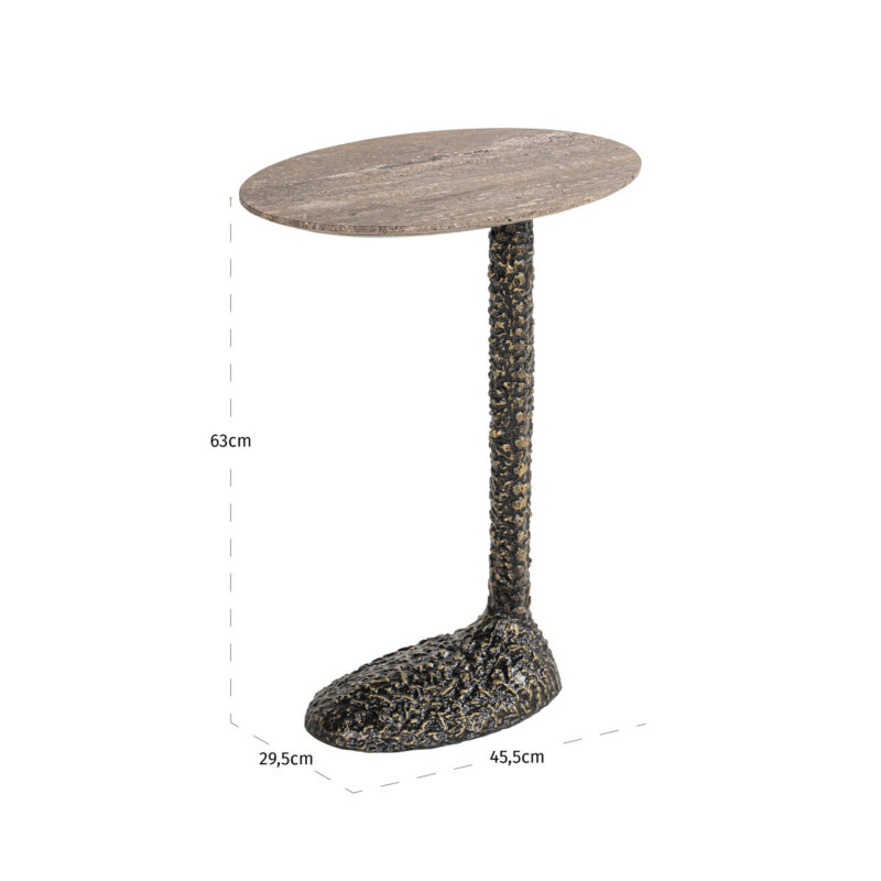 - Bijzettafel Arosa brown