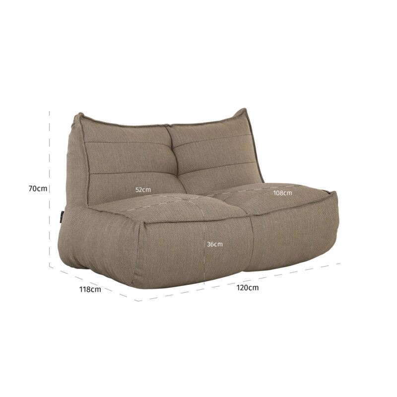 - Outdoor lounge stoel Scoppios taupe