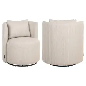 - Outdoor lounge stoel Marlin beige swivel