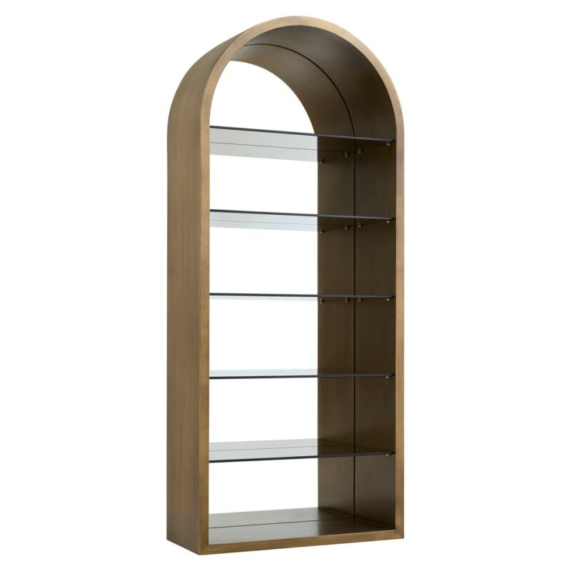 - Wandkast Bowic brushed gold