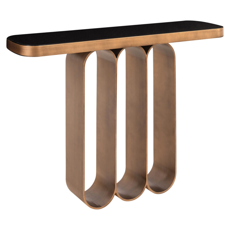 - Console Locarno brushed gold