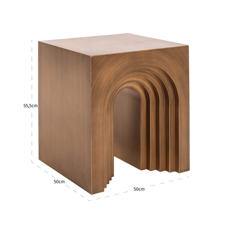 - Bijzettafel Vevey brushed gold