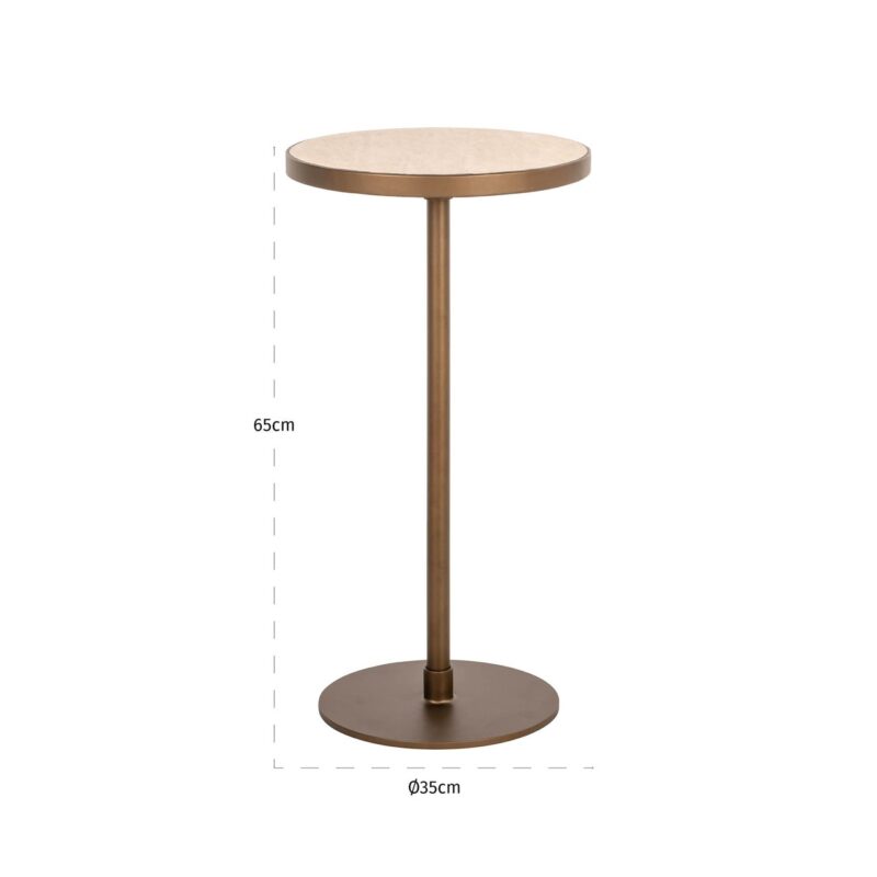 - Bijzettafel Selly beige