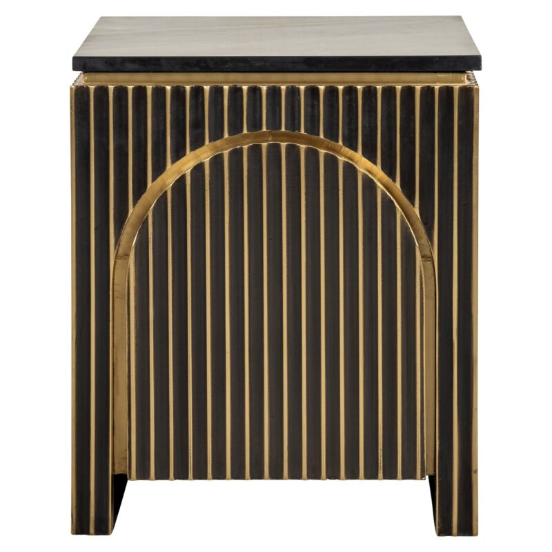 - Nachtkastje Les Arcs brushed gold