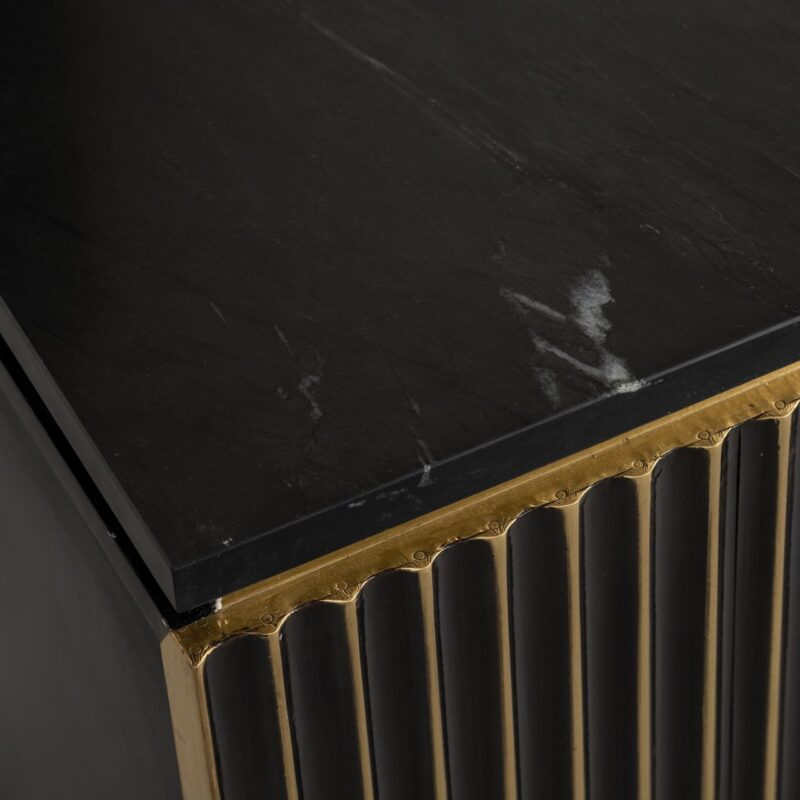 - Nachtkastje Les Arcs brushed gold