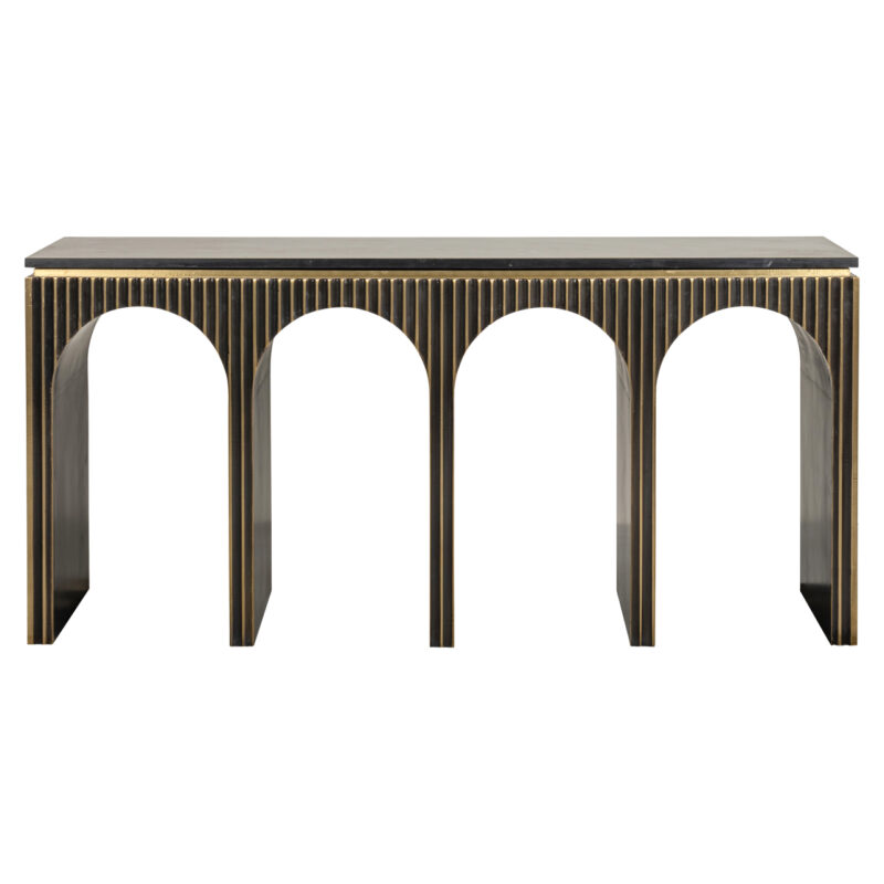 - Console Les Arcs brushed gold