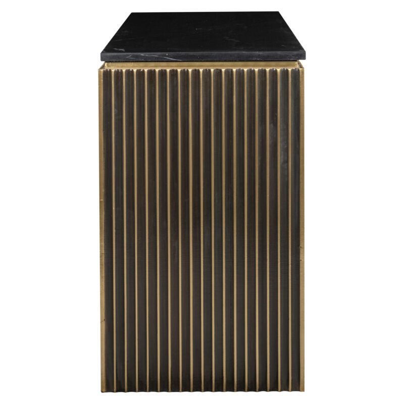 - Console Les Arcs brushed gold
