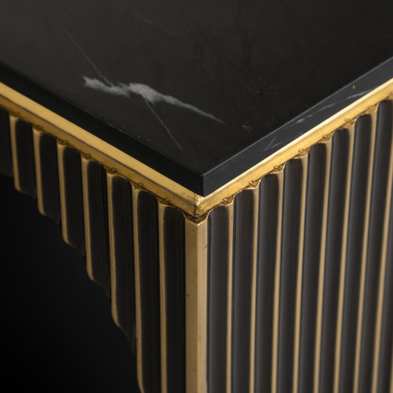 - Console Les Arcs brushed gold