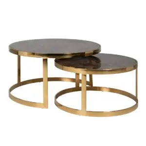 - Salontafel Conrad gold (Set of 2)