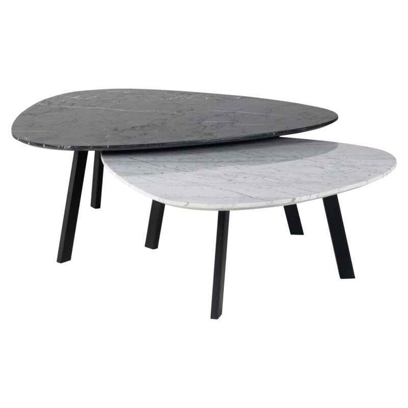 - Salontafel Trocadero black/white (Set of 2)
