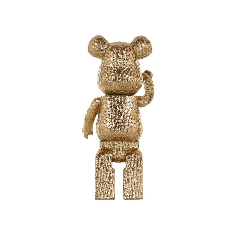 - Decoratief object Bear gold standing