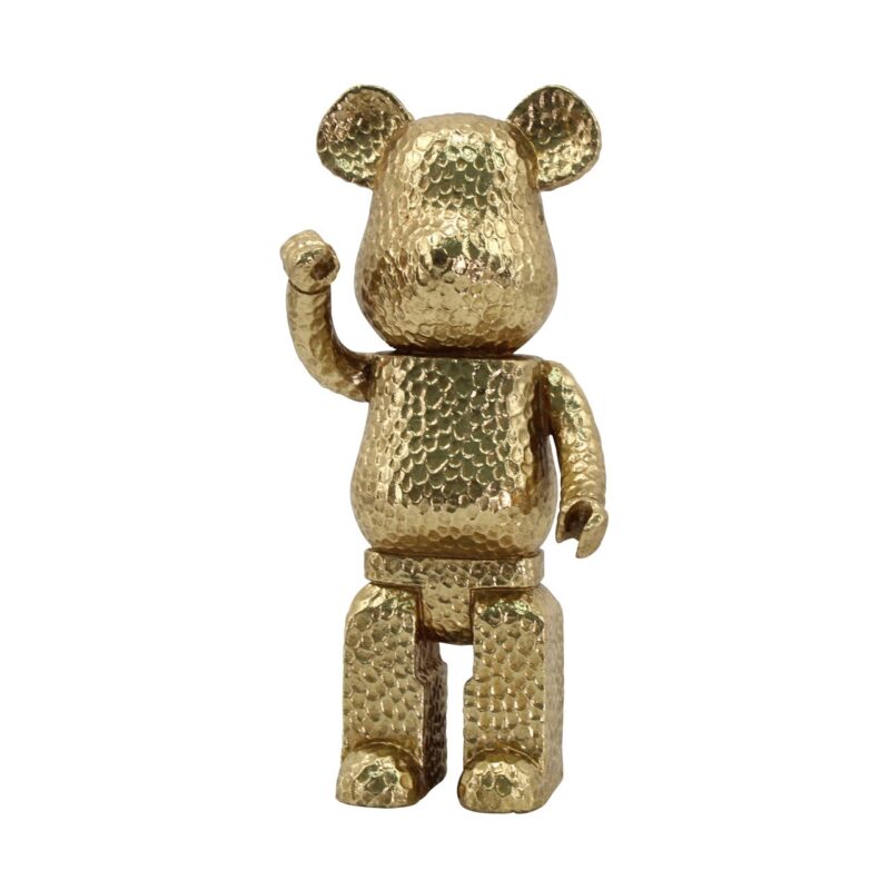 - Decoratief object Bear gold standing