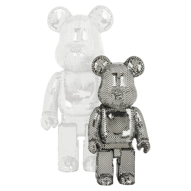 - Decoratief object Bear silver small