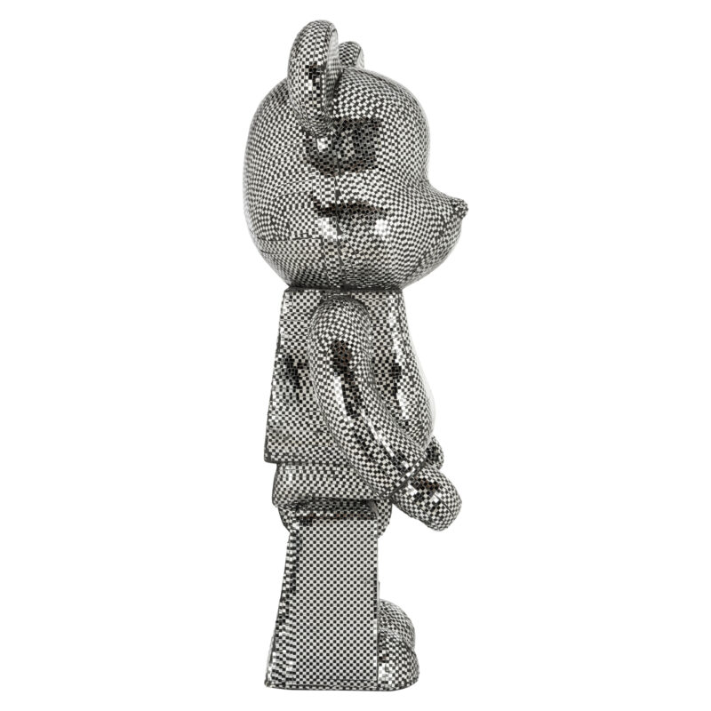 - Decoratief object Bear silver large