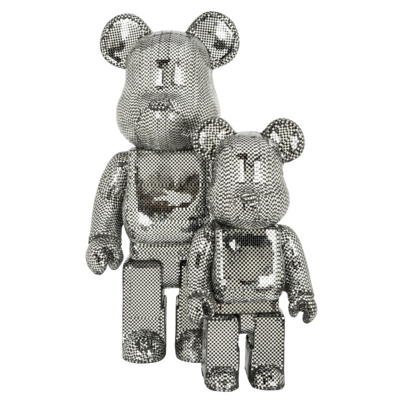 - Decoratief object Bear silver large