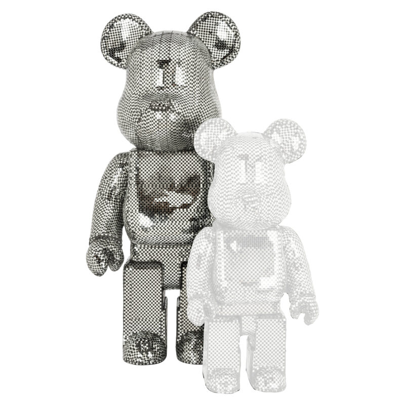- Decoratief object Bear silver large