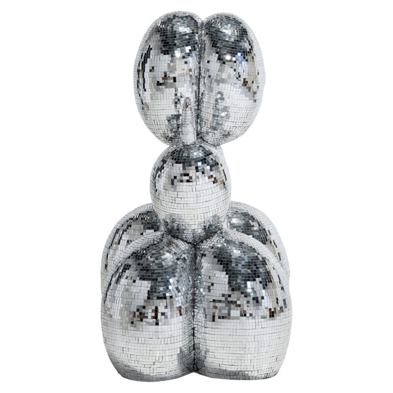 - Decoratief object Dog silver large